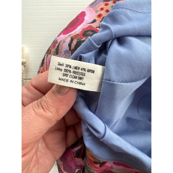 Natural Life Floral Bucket Hat Linen One Size Garden Beach - Picture 4 of 7